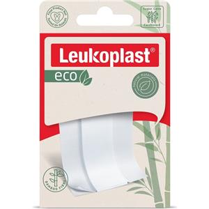 Essity Cerotto Leukoplast Eco 6x10 cm - 5 Pezzi Pretagliati in Tessuto di Bambù Naturale