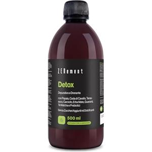 Zenement Detox con Papaya, Equiseto, Tarassaco, Carciofo, Erba Mate, Guaranà, Tè Matcha e Prebiotici - Comfort Digestivo - Senza Zuccheri né Edulcoranti Aggiunti - 500 ml - Zenement