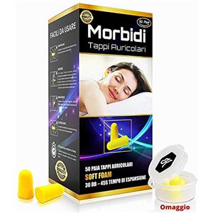 Kleuviz [50 Paia] Tappi Orecchie Dormire Universali Massima Qualità, Igiene, Riduzione Rumore Forti, Bloccano Il Russare, Isolanti, Insonorizzanti, Bambini, Antirumore, Adattabili DPI Professionali, Nero