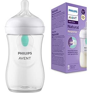 Philips Avent Biberon Natural Response da 260 ml con valvola Airfree, senza BPA, per neonati e bambini da 1 mese in su (modello SCY673/01)