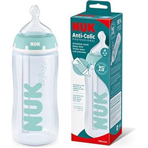 NUK First Choice+ Biberon professionale anti-coliche | 0-6 mesi | Controllo della temperatura | 300 ml | Senza BPA | Tettarella in silicone