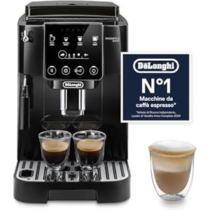 De'Longhi Magnifica Start ECAM222.20.B - Macchina Caffè Automatica con Montalatte, 4 Ricette Preimpostate, Pannello Soft-Touch, 1450W, Nera