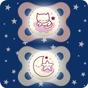 MAM PLANET PHARMA Mam Succhietto Original Night 2-6+ Mesi CaucciÃ¹ 2 Pezzi