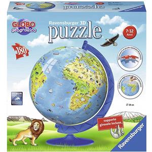 Ravensburger Puzzle 3D Mappamondo 180 Pezzi