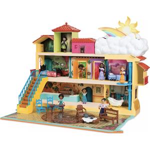 Jakks Pacific Disney Encanto Casa Bambola Madrigal - Playset con Mirabel, 3 Piani e 15 Accessori
