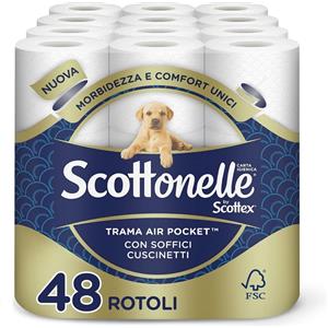 HUGGIES Scotonelle Carta Igienica Offerta 4 Confezioni da 12 Rotoli 48 Pezzi