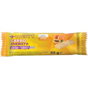 WATT Carbo Energy Barrette Energetiche Mela Verde - 40g, 158Kcal, Ricche di Carboidrati