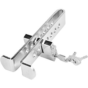 KIMISS Blocco Frizione, 7 Fori per Auto Frizione in Acciaio Inox Blocco del Pedale del Freno Blocco del Volante Dispositivo Antifurto di Sicurezza Automatica