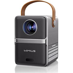 WiMiUS 【Tiro Corto】Mini Proiettore WiFi Bluetooth 18000 Lumen Proiettore Portatile, WiMiUS Mini Proiettore Supporta 1080P Full HD Videoproiettore 5G WiFi per Home Cinema, iOS/Android/Loptop/USB/PS5/AV