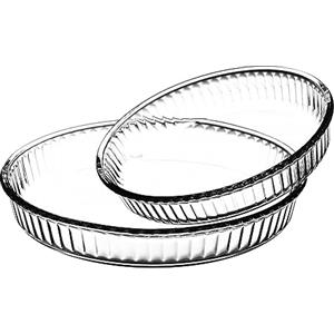 Pasabahce - Pirofile Rotonde in Vetro da Forno Borcam, 2 Pezzi