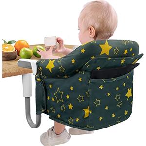 Teglu Seggiolino da Tavolo Bambini Portatile Pappa, Sediolina da Tavolo per Bambini Baby Pieghevole con Cintura di Sicurezza per Viaggio(da 6 a 36 mesi,15KG)