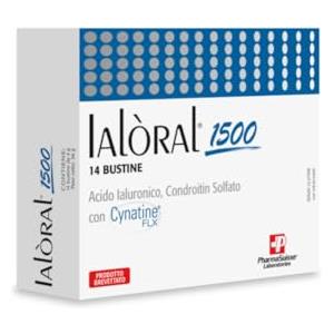 P PharmaSuisse Laboratories Ialoral® 1500 Integratore Alimentare per il benessere delle Articolazioni - a base di BioCell Collagen® ad elevato contenuto di Acido Ialuronico, Condroitin Solfato, Manganese (14 bustine)