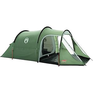 Coleman Unisex Adulto Tenda a 3 Posti, Tenda a Tunnel da 3 Persone, Tenda da Campeggio, da Trekking Leggera con Veranda, Impermeabile, Colonna d'Acqua di 3.000 mm, Poliuretano, Verde, Taglia Unica