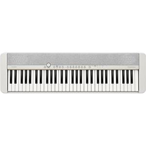 Casio Casiotone CT-S1WE Piano-tastiera con 61 tasti sensibili al tocco, 61 suoni, bianca