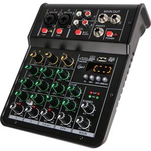 micfuns Mixer Audio M4 Canali 48V Studio Karaoke Portatile Bluetooth Console DJ Live
