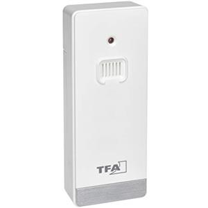 TFA Dostmann sensore esterno di temperatura, 30.3246.02, per la trasmissione wireless della temperatura esterna, per la stazione meteo radio Weather Boy 35.1159, bianco