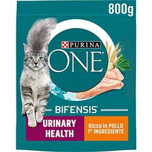 PURINA ONE Bifensis Urinary Health Crocchette per Gatti Adulti con Pollo e Frumento 8 Sacchi da 800g