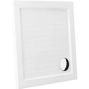 Parama Piatto doccia 70x70 in acrilico bianco lucido design antiscivolo | Tikos
