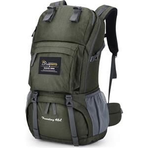 MOUNTAINTOP Zaino da Trekking 40 Litri Unisex Zaino Montagna Uomo Zaino Escursione Donna per Viaggio Hiking Escursione Campeggio con Copertura di Pioggia, 55 x 33 x 20 cm