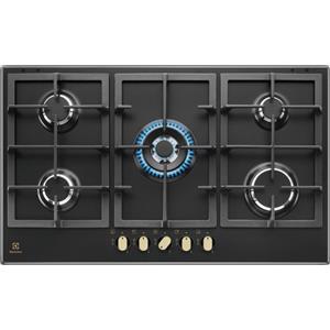 Electrolux PRONTA CONSEGNA - Electrolux PI Piano cottura a gas Slim Profile KGS9536RN finitura nero da 86 cm