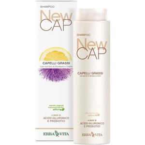 Erba Vita New Cap Shampoo Capelli Grassi 250ml - Detergenza Delicata e Idratazione Naturale