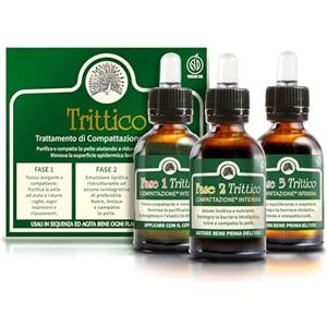 Mary Rose Trittico 3 X 10 ml, Siero Viso e Siero Antirughe Donna Uomo, Skincare Settimanale Bio e Vegan, Trattamento Illuminate Alternativo allo Scrub Viso, Pelle Compatta e Levigata, Made in Italy