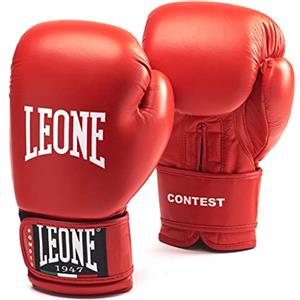 LEONE 1947, Contest Guantoni Boxe, Unisex - Adulto, Rosso, 10OZ, GN010