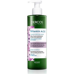 Vichy Dercos Nutrients Shampoo Illuminante 250 ml con Bacche di Acai e Aloe Vera per Capelli Lucenti e Idratati