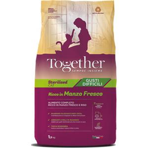 Together Crocchette per Gatti Sterilizzati con Manzo Fresco e Riso - 1,5 Kg