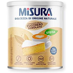 MERISANT Misura Pasticceria Stevia Dolcificante in Cristalli Finissimi, Sostitutivo Dello Zucchero Semolato, Zero Calorie, Senza Glutine, Origine Naturale, Dolcificante Vegano Ideale per Dolci, 500g