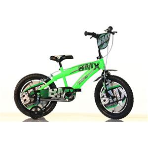 Tecnobike Shop Bici per Bambino Bicicletta Dino Bikes BMX Verde Taglia 12 - 14 - 16 (Cerchio 14 Pollici)