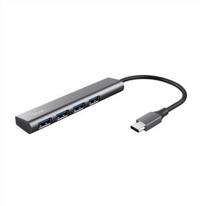 Trust - Halyx 4-port Usb-c Hub-grey