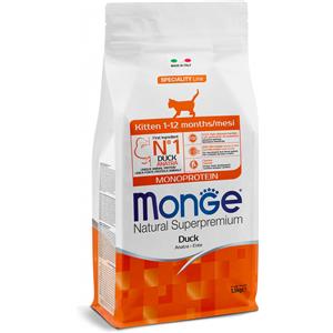 MONGE GATTO KITTEN MONOPROTEICO ANATRA GR. 400