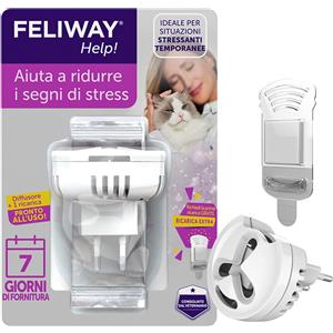 Ceva Salute Animale Feliway Help Diffusore con Ricarica per Ridurre lo Stress nei Gatti