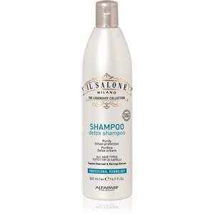 Alfaparf Milano Il Salone Milano Detox Shampoo 500 ml - Shampoo Detossinante per Tutti i Tipi di Capelli con Carbone Vegetale