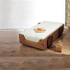 Sleepys KINDERAIR materasso da Bambino Baby Neonato 60x125 alto 14 cm / Materassino Lettino in schiuma per Culla ANTISOFFOCAMENTO / Rivestimento SFODERABILE, TRASPIRANTE, Bianco