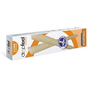 DROPFEEL Coni Orecchie Cerume per Pulizia Orecchie con Cera d'Api - Rimozione tappi di cerume - Candele Auricolari per Pulizia Orecchie - 2 pezzi - Made in Italy