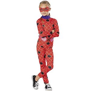 Rubie's Rubies Costume Ladybug per ragazze, verde Collection, costume sostenibile, tuta stampata e maschera, ufficiale Miraculous Ladybug per Carnevale, Halloween, Natale e compleanno