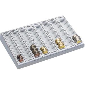 Wedo 160780037 Classificatore Contamonete, Colonne Sciolte, 279 x 188 x 48 mm, Grigio