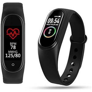 KLiHD Fitness Tracker, M4 Smart Watch, Activity Tracker Orologio con Cardiofrequenzimetro, IP67 Impermeabile Pedometro Sport Braccialetto Salute Fitness