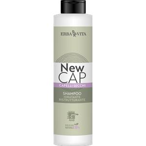 Erba Vita New Cap Shampoo Capelli Secchi 250ml - Nutriente e Ristrutturante con Aloe Vera e Fiordaliso