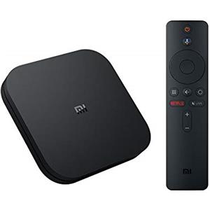Xiaomi Mi Box S Lettore Multimediale in Streaming 4K Ultra HD con Telecomando Vocale, Nero