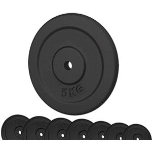 G5 HT SPORT Dischi in Ghisa per Palestra【Ø Foro 25 mm】 Venduti Singolarmente o in Coppia [da 0.5 a 20 kg] Compatibili con Bilancieri e Manubri | Resistenza e Durabilità per Home Gym (1 x 5 kg)