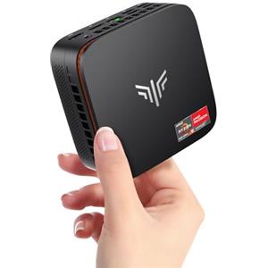 NiPoGi Pinova P1 Mini PC ΑΜD 4300U(Max 3.7GHz, 4C/4T, Migliore di 3500U/N150/N97),8GB DDR4 256GB SSD Mini Desktop Computer, Triplo Display DP 1.4+HDMI 2.0+USB 3.2 Type-C 4K@60Hz/WiFi 5/BT4.2