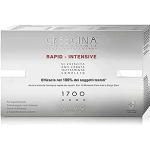 CRESCINA LABO Crescina Transdermic RAPID-INTENSIVE Isole Follicolari 1700 Uomo 20+20 Fiale Trattamento Anticaduta e Ricrescita Capelli