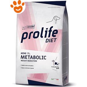 Prolife Diet Dog Metabolic Mini - Alimento Completo Dietetico per Cani di Piccola Taglia, 1,5 kg per la Riduzione del Peso Corporeo