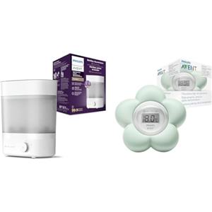 Philips Sterilizzatore Philips Avent (Modello SCF293/00) & Philips Avent Salute e Controllo Sch480/00 Termometro Digitale, 160 G