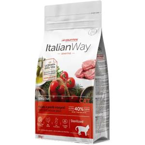 ItalianWay Cat Sterilized - Alimento Secco per Gatti Sterilizzati con Maiale e Piselli - Sacco da 8 Kg