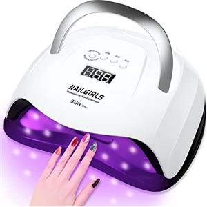 NAILGIRLS Asciuga Unghie, Lampada UV Led Unghie168W Fornetto Unghie 4 Timer e Sensori Automatici Lampada Unghie LED Professionale Per Manicure/Pedicure Lampada Asciuga Smalto Semipermanente