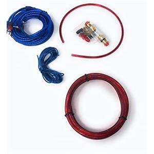 SLS SHOP KIT COMPLETO CAVI AUDIO RCA PER ISTALLAZIONE AMPLIFICATORE ALIMENTAZIONE IN AUTO cavi audio RCA installazione amplificatore auto subwoofer car cablaggio cavo